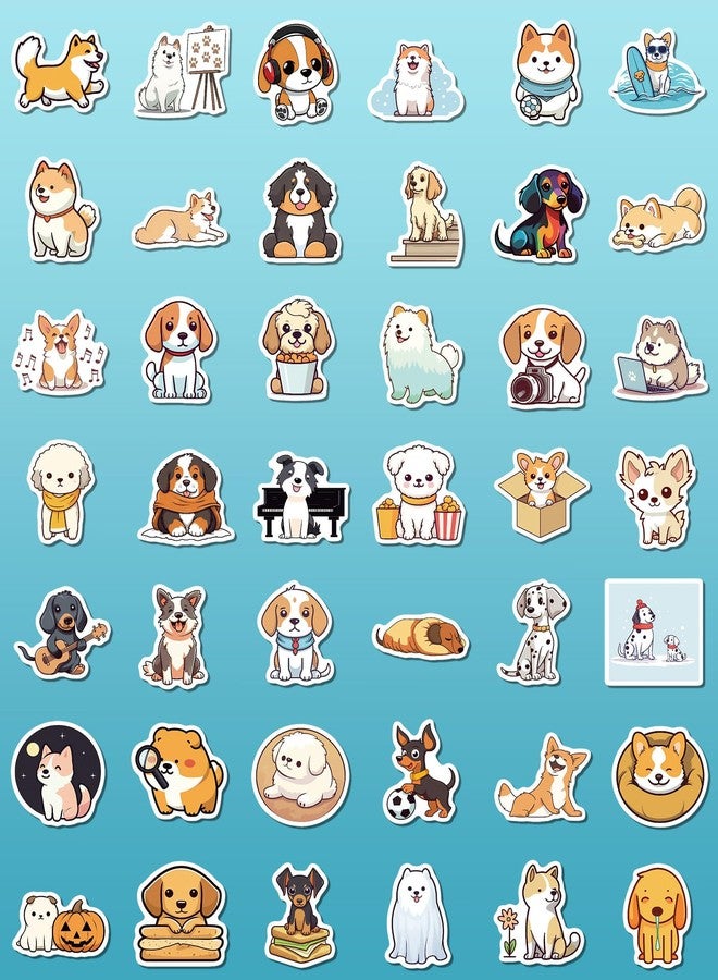 ViKiVi 100 Pcs Cute Dog Stickers for Kids Puppy Stickers for Water Bottle Laptop, Dog Decor & Party Favors for Boys Girls, Waterproof Dogs Sticker Pack - Image 5
